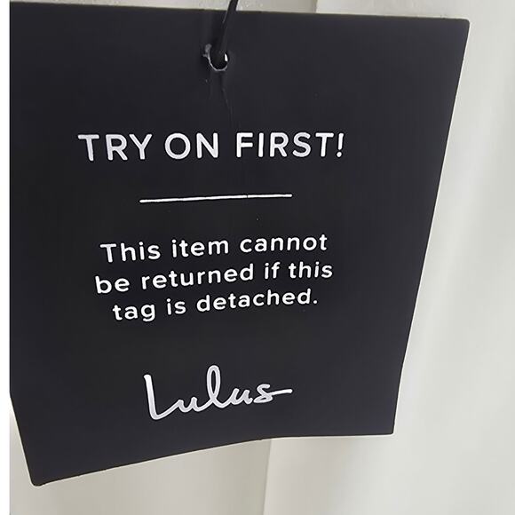 LULU'S M Perfectly Sultry White Sheer Mesh Bustier Wide-Leg Jumpsuit NWT B84 - Picture 13 of 14